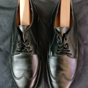 Stuart Mcguire  Mint Men’s Vintage Wing Tip Black Dress Oxford Shoe Size 7.5 D